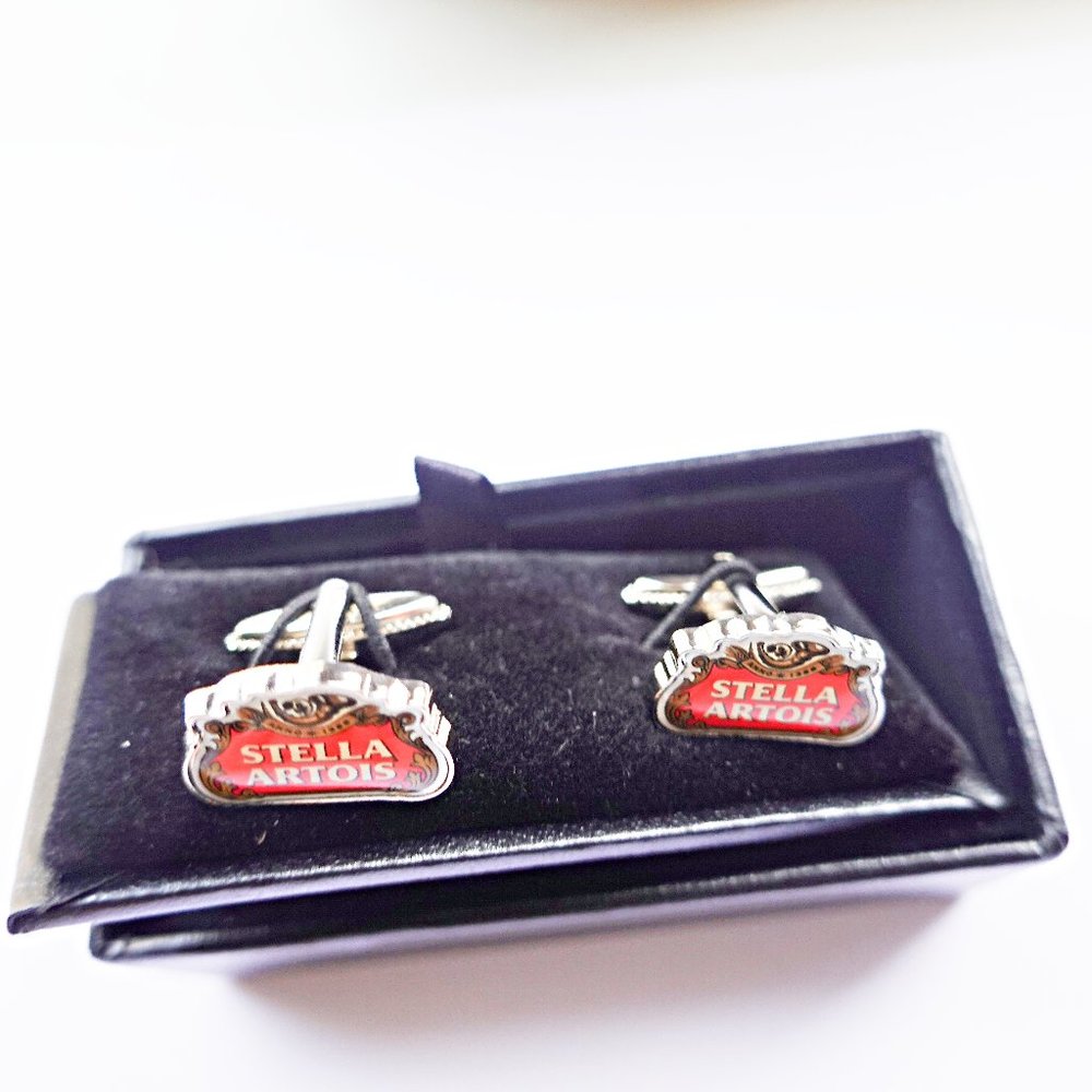 STELLA ARTOIS BEER CUFFLINKS